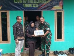 Kodim 0617 Majalengka Bagun Rutilahu Istri Seorang Veteran