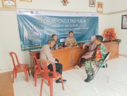 Sinergitas TNI-Polri, Monitoring Pelaksanaan Forum Konsultasi Publik Regsosek