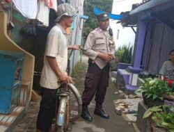 Polisi Blusukan, Perkuat Silaturahmi, Bhabinkamtibmas Polsek Jatiwangi Kunjungi Warganya