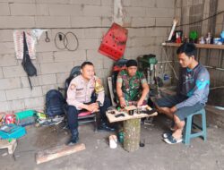 Sinergitas TNI-Polri di Cikijing Laksanakan Sambang Kepada Masyarakat Dan Beri Himbauan Terkait Kamtibmas