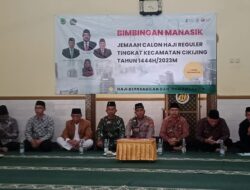 Kapolsek Cikijing Hadiri Giat Bimbingan Manasik Calon Jemaah Haji Tahun 2023