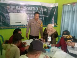 Bhabinkamtibmas Polsek Kadipaten Monitoring Kegiatan Forum Konsultasi Publik Regsosek