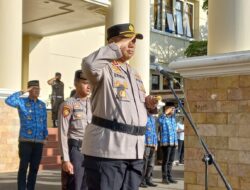 Kapolres Pagar Alam Erwin Irawan Pimpin Upacara Peringatan Hari Perpustakaan Nasional