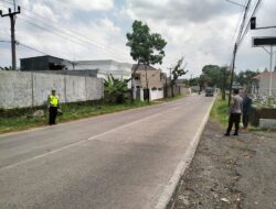 Ps Panit Lantas Polsek Cikijing Lakukan PATAKA, Antisipasi Kecelakaan Lalulintas