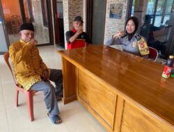 Ngobrol Mas, Polwan Bhabinkamtibmas Sampaikan Imbauan Kamtibmas