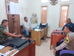 Sinergitas TNI-Polri, Berikan Imbauan Kepada Perangkat Desa Cipulus Jelang Pilkades.
