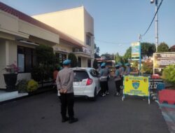 Kasi Propam Polres Majalengka Pimpin Langsung Gaktibplin di Pintu Masuk Mako