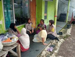 Polwan Bhabinkamtibmas Polsek Panyingkiran Edukasi Kamtibmas Pada Masyarakat