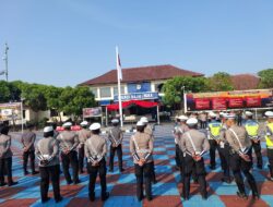 Gabungan Satgas Pengamanan Pilkades di Majalengka Gelar Apel