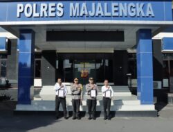Bentuk Apresiasi, Kapolres Majalengka Beri Penghargaan Pada Anggota Berprestasi
