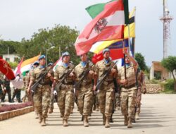 Kontingen Garuda Hadiri Peringatan Hari PBB Ke-75 di Lebanon