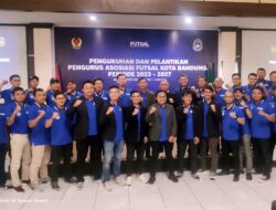 Kepengurusan Asosiasi Futsal Kota Bandung 2023-2027 Dilantik