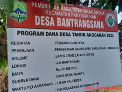 Program Dana Desa Tahap 2 Tahun 2023, Pemdes Bantrangsana Alokasikan Untuk Pekerjaan Hotmix