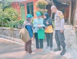 Bhabinkamtibmas Polsek Sukahaji Monitoring Kegiatan Badan Pusat Statistik Tentang Sensus Pertanian