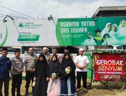 Polsek Kadipaten Giat Gerobak Senyum Di Panti Asuhan