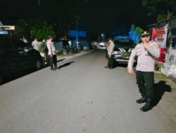 Cegah Gangguan Kamtibmas, Kapolsek Sukahaji Pimpin KRYD Malam Minggu