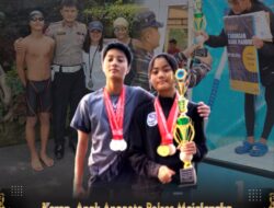 Keren, Anak Anggota Polres Majalengka Sabet Medali Pada Selekda dan Kejurda Selam Finswimming Danlanal Cirebon Cup 2023 Se-Jawa Barat