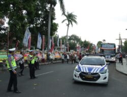 Polisi di Majalengka Gelar Pengamanan Pemberangkatan Haji