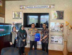 Jalin Silaturahmi, Kapolres Majalengka Terima Kunjungan Pimpinan Cabang BJB