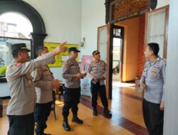 Sambut HUT Bhayangkara Ke 77, Tim Penilai Lomba Kebersihan Mako Kunjungi Polsek Jatiwangi Polres Majalengka