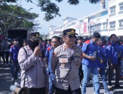 Polres Majalengka Laksanakan Pengamanan Konsolidasi Akbar PC G SP TSK SPSI ATUC Kabupaten Majalengka