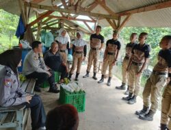 Kapolsek Sukahaji Monitoring Kegiatan Latja Taruna Praja IPDN Taman Bunga Jatinangor di Desa Jayi