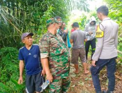 Sinergitas TNI-Polri, Beri Himbauan Kepada Warga Terkait Antisipasi Karhutla.