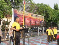 Jumat Sehat, Kabag Ops Polres Majalengka Pimpin Giat Olahraga Pagi