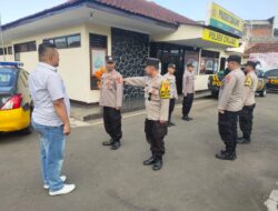 Ps. Kasie Humas Polsek Cikijing Pimpin Serah Terima Piket Penjagaan Mako.