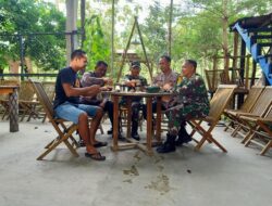 Sinergitas Tanpa Batas, TNI – Polri di Majalengka Ngopi Bareng Ajak Masyarakat Jaga Kondusifitas