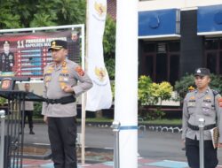 Kapolres Majalengka Pimpin Upacara Sertijab PJU dan Kapolsek