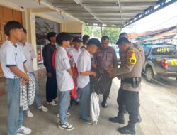 Antisipasi Tawuran Antar Pelajar, Kapolsek Sukahaji Melakukan Himbauan Kepada Para Pelajar