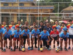 “Polisi Ada Dimana-mana” Demi Jaga Keamanan, Personil Polsek Cikijing Laksanakan Pengamanan Pertandingan Bola Voli.