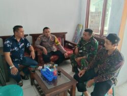 Sinergitas TNI-Polri, Bhabinkamtibmas Polsek Cikijing Dan Babinsa Sambang Ke Kantor Desa Cilangcang.