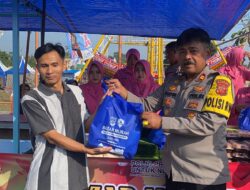 Meriahkan HUT Bhayangkara ke-77, Polsek Lewimunding Polres Majalengka Gelar Bazar Murah