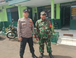 “Sinergitas TNI-Polri” Jalin Hubungan Baik, Bhabinkamtibmas Polsek Cikijing Sambangi Koramil.