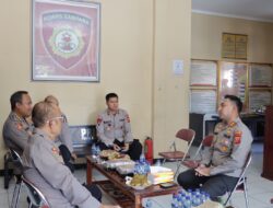 Kapolres Majalengka Menyambut Kunjungan Tim Supervisi Latja Taruna Akpol TK III Angkatan 55