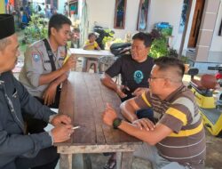 Bhabinkamtibmas Blusukan Sambangi Warga Desa Panyingkiran Untuk Sampaikan Pesan Kamtibmas