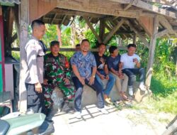 Sinergitas TNI-Polri di Cikijing Sambangi Warga Dalam Upaya Harkamtibmas.