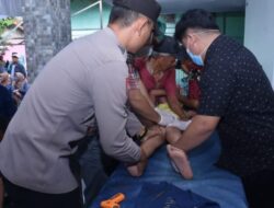 Turut hadir dalam Giat Khitanan Masal, Bhabinkamtibmas Polsek Jatiwangi Bersinergi