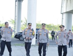 Polres Majalengka Melakukan Pengamanan Ketat Kedatangan Presiden RI di BIJB Kertajati