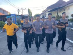 Jaga Kebugaran Tubuh, Personil Polres Majalengka Laksanakan Olahraga Rutin Jumat Pagi