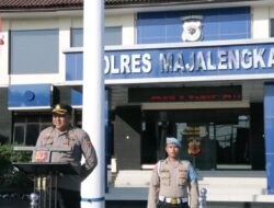 Mewakili Kapolres Majalengka, Kabag Ren Pimpin Apel Pagi, Mengajak Personil Menjaga Kekompakan