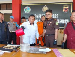 Polres Majalengka Musnahkan Barang Bukti Narkotika Golongan 1 Jenis Sabu dan Ganja