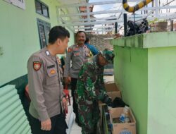 Jaga Sinergitas TNI-Polri, Personil Polsek Cikijing Sambangi Koramil 1705 Cikijing.