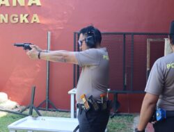 Tingkatkan Kemampuan, Polres Majalengka Menggelar Latihan Menembak