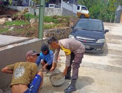 Blusukan ke Warga, Bhabinkamtibmas Polsek Rajagaluh Sampaikan Imbauan Kamtibmas