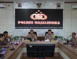 Kapolres Majalengka Pimpin Anev Kamtibmas Jajaran Polres Majalengka