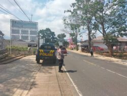 Cegah Kecelakaan Lalu Lintas, Personil Polsek Cikijing Laksanakan “PATAKA”.