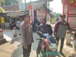 Dengan Sambang Kapolsek Sampaikan Pesan Kamtibmas